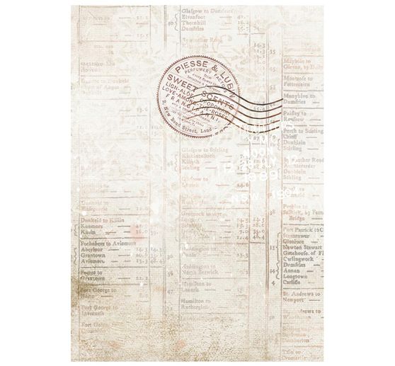Stamperia Motif straw silk backgrounds "Our Way", DIN A6, set of 8