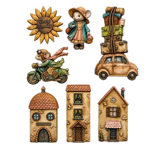 Stamperia Silicone mould A5 "Cozy Family"