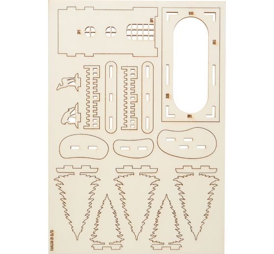 Wooden building kit "Winter Village"