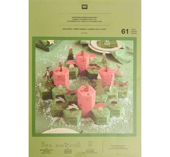 Adventskalender Bastelset "Waldtiere"