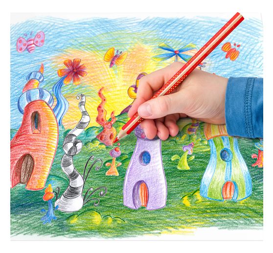 STAEDTLER Buntstifte "Noris Jumbo", 10 Farben + Anspitzer