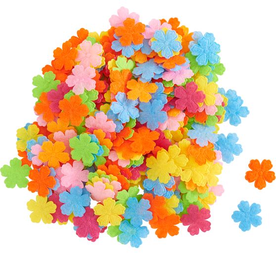 VBS XXL Felt scatter pieces "Flowers"