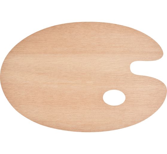 VBS Holz Malpalette "Oval", 2 St&uuml;ck