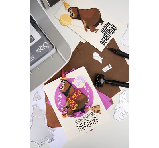 Sizzix Thinlits Punching template "Theodore - Mini Colorize by Tim Holtz"