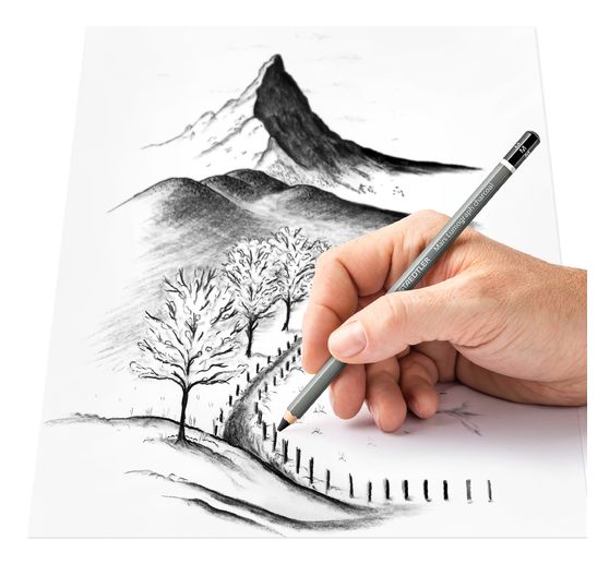 STAEDTLER Charcoal pencils "Mars Lumograph" charcoal 100C, 4 pcs.