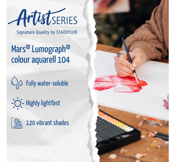 STAEDTLER Watercolour pencils "Mars Lumograph" colour aquarell