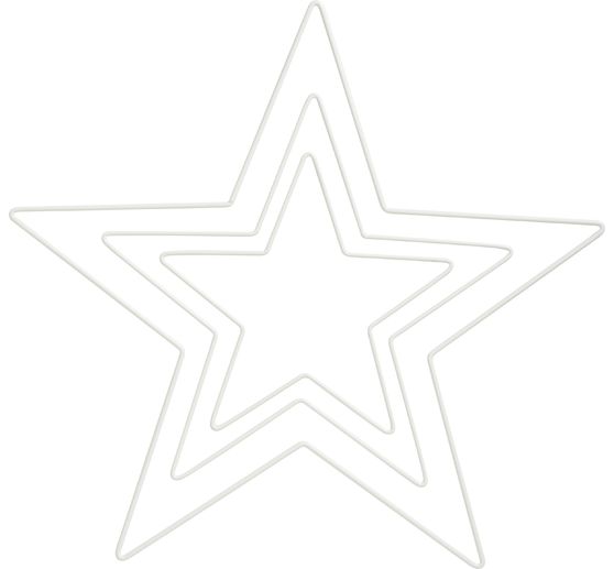 Metallring "Stern", Wei&szlig;