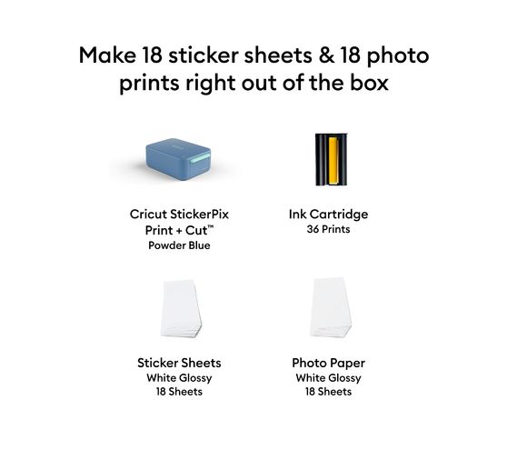 Cricut StickerPix Print + Cut "Gemini" Essential Bundle