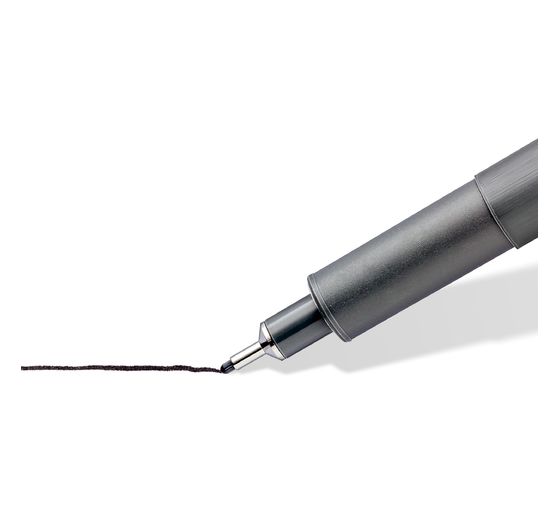 STAEDTLER Pigment Liner, Schwarz, 6er-Set