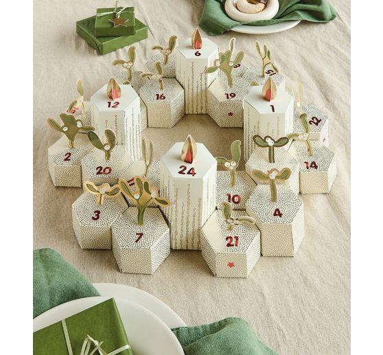 Adventskalender Bastelset "Mistelzweige"