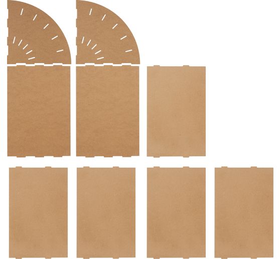 VBS Paper organizer "Flexio", A4 fan-fold design, 6 compartments