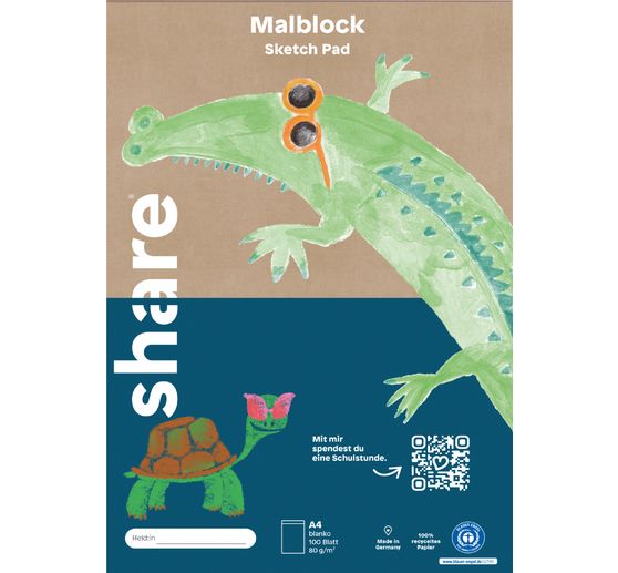 share Malblock A4, 100 Blatt