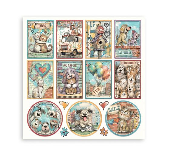 Stamperia Scrapbook-Block "Furry Friends 2"