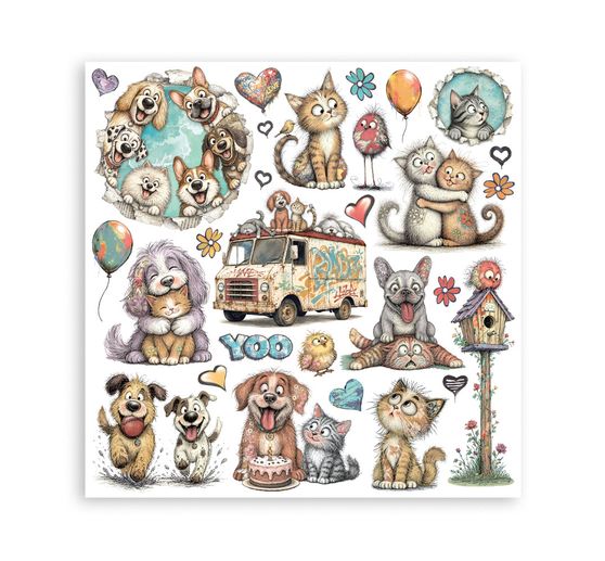 Stamperia Scrapbook-Block "Furry Friends 2"