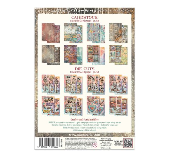 Stamperia A5 Junk Journal Focus Points "Furry Friends 2"