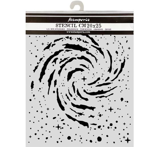 Stamperia Schablone "Cosmos - Swirling Nebula", 20 x 25 cm