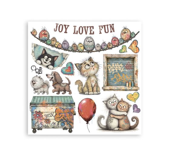 Stamperia Rub On Sortiment "Furry Friends 2"