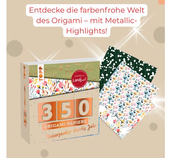 350 Origami-Papiere "Faltzauber durchs Jahr"