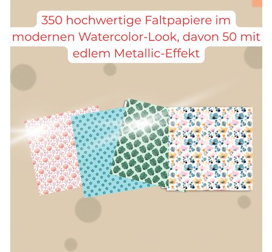 350 Origami-Papiere "Faltzauber durchs Jahr"