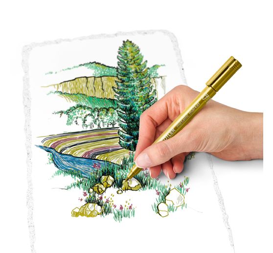STAEDTLER Permanent-Marker "Metallic", Rundspitze, 3 Farben