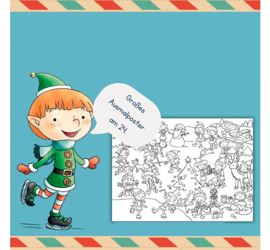 24 Briefe vom Weihnachtsmann "Adventskalender Post"