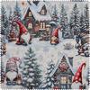 Gobelin-Stoff mit Lurex "Snowy Gnomes"