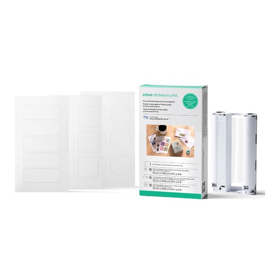 Cricut StickerPix Print Set "Stickerb&ouml;gen", 55-tlg.
