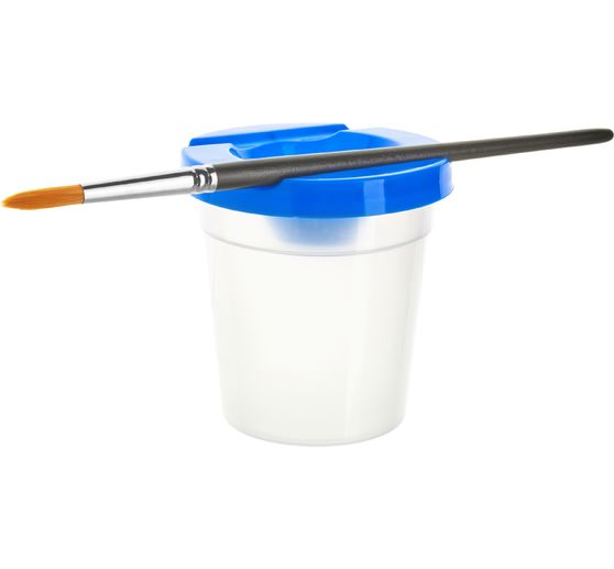 VBS Pinselbecher mit &Uuml;berlaufschutz, 150 ml, 4 St&uuml;ck