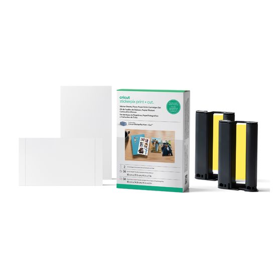 Cricut StickerPix Print + Cut Set "Photo paper + sticker sheets", 74 pcs.