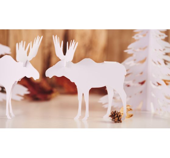 Winter paper scene "Moose