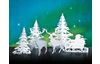 Winterliche Papierszenerie "Santa's Schlitten"