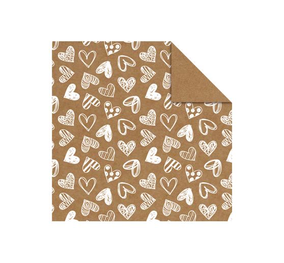 Folding sheets "Kraft paper Christmas"