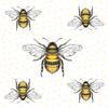 Serviette "Bienen"
