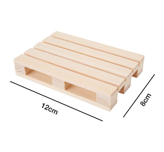 Miniature wooden pallet