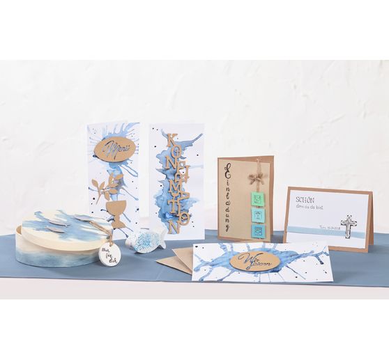 Kraftpapier-Block "Mixed", 3 x 20 Blatt