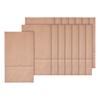 Paper bags with block bottom made of kraft paper, 15 pieces