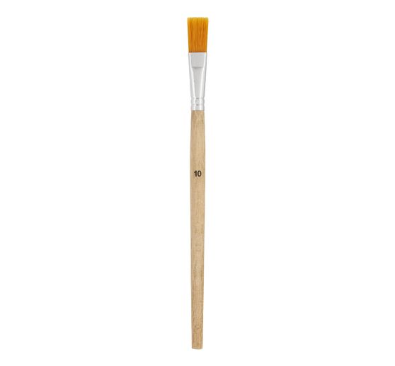 VBS Flat brush synthetic hair "Size 10", 50 pieces
