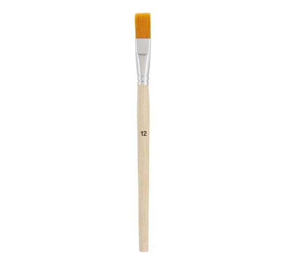 VBS Flat brush synthetic hair "Size 12", 50 pieces
