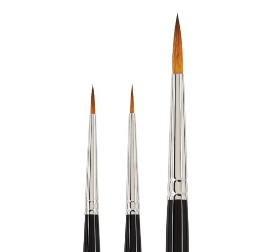 Kolinex synthetic brushes "Superfine", set of 3