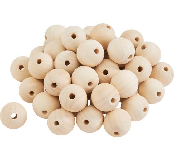 VBS Wooden balls drilled