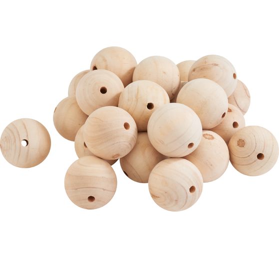 VBS Wooden balls drilled
