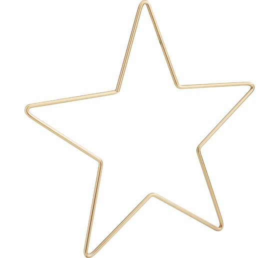 Metallring "Stern", Goldfarben