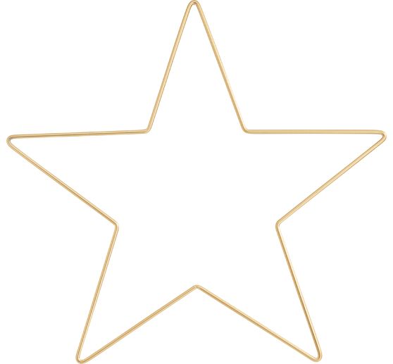 Metal ring "Star", Gold color