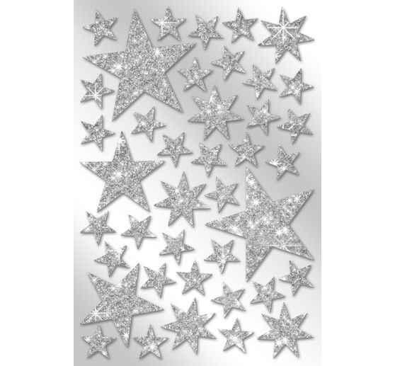 Moosgummi-Sticker "Sterne"
