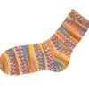 Gründl Hot Sock's "Lazise" Pumpkin/Aqua blue/Narcissus/Red/White