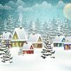 Serviette "Dorf im Schnee"