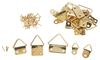 Picture eyelets with fitting pins