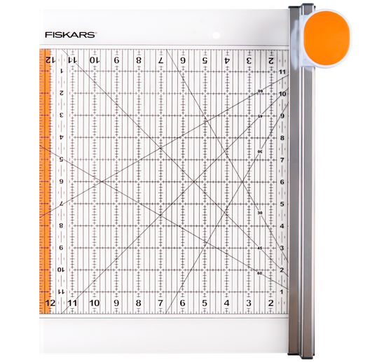 Fiskars 2-in-1 Rollenmesser & Lineal, 30,5 x 30,5 cm