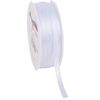 Satin ribbon "Uni", 6 mm White