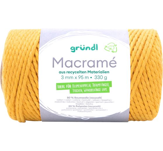 Gründl Baumwollkordel "Macramé"